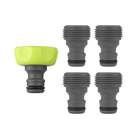 Flexzilla Quick-Connect Fittings 5Pc Plug Kit HFZGAK13